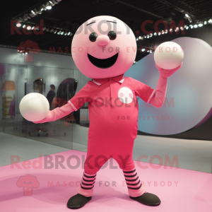 Pink Juggle mascotte...