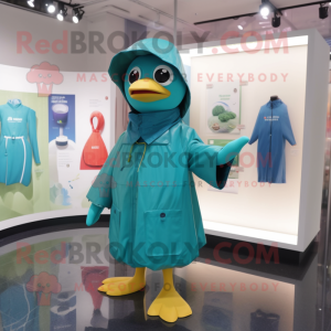 Blågrøn Pendant maskot...