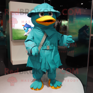 Blågrøn Pendant maskot...