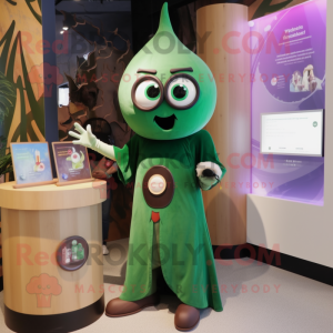 Olive Magician maskot drakt...