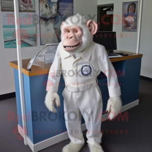 Witte chimpansee mascotte...