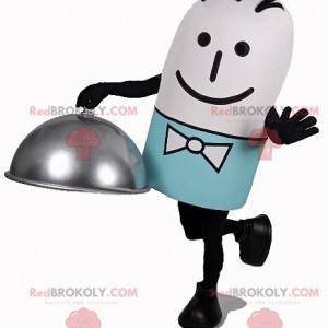 Waiter mascot with a bow tie - Redbrokoly.com