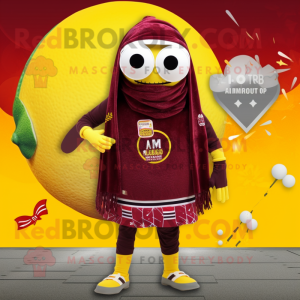 Maroon Lemon mascotte...