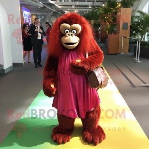 Rödbrun orangutang...