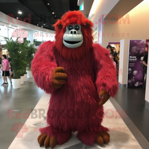 Rödbrun orangutang...