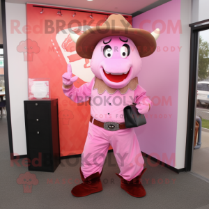 Pink Beef Stroganoff maskot...