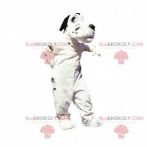 White and black dog mascot. Dalmatian mascot - Redbrokoly.com