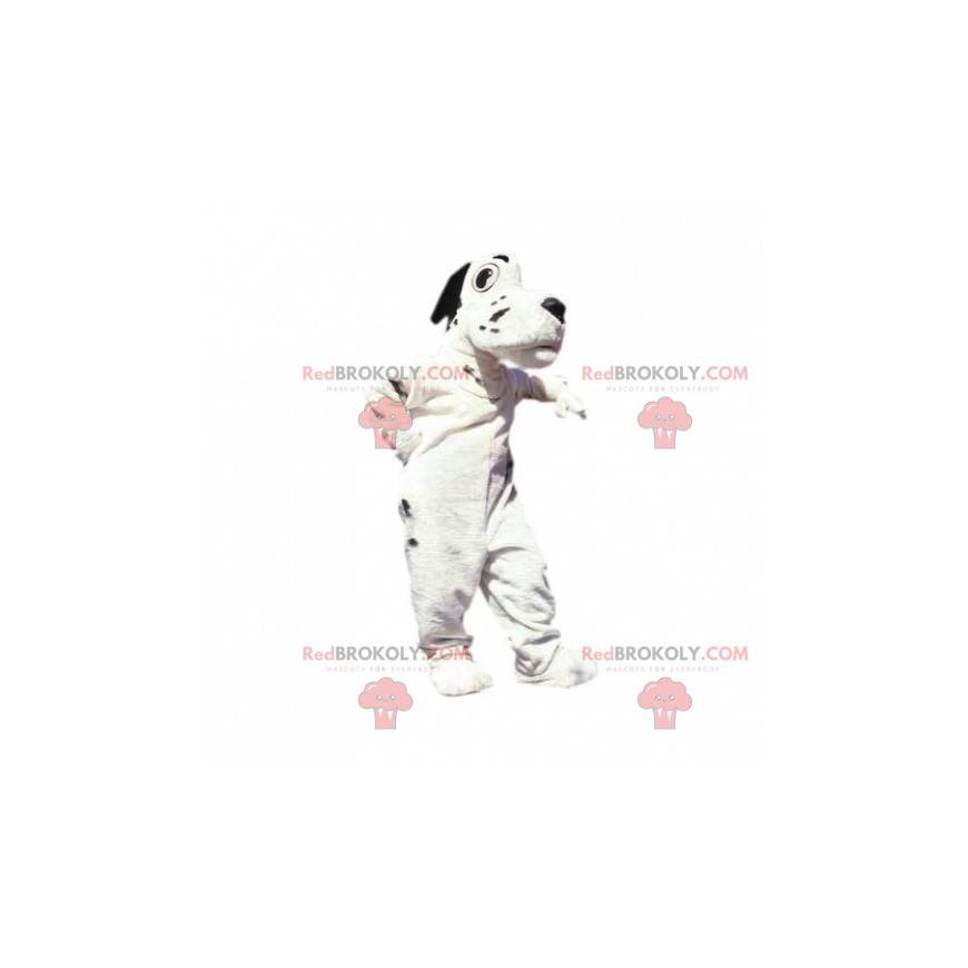 White and black dog mascot. Dalmatian mascot - Redbrokoly.com