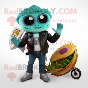 Teal Fish Tacos maskot...