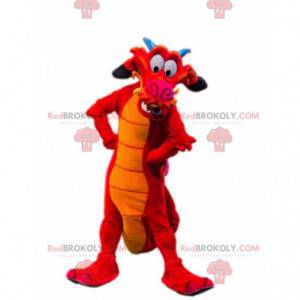 Mascota famosa del dragón Mushu de la caricatura Mulan -