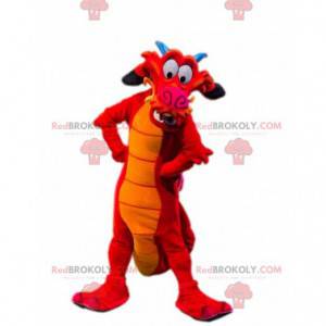 Mushu famoso dragão mascote do desenho animado Mulan -