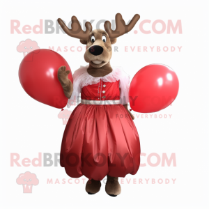 Red Moose maskot kostume...