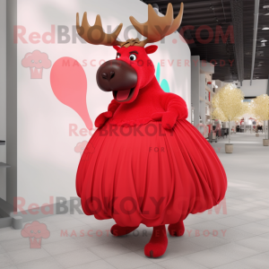 Red Moose mascotte kostuum...