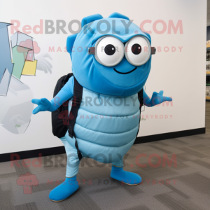 Sky Blue Trilobite mascotte...