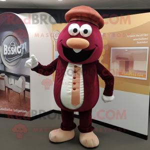 Maroon Bagels maskot...