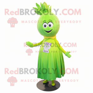 Lime Green Onion maskot...