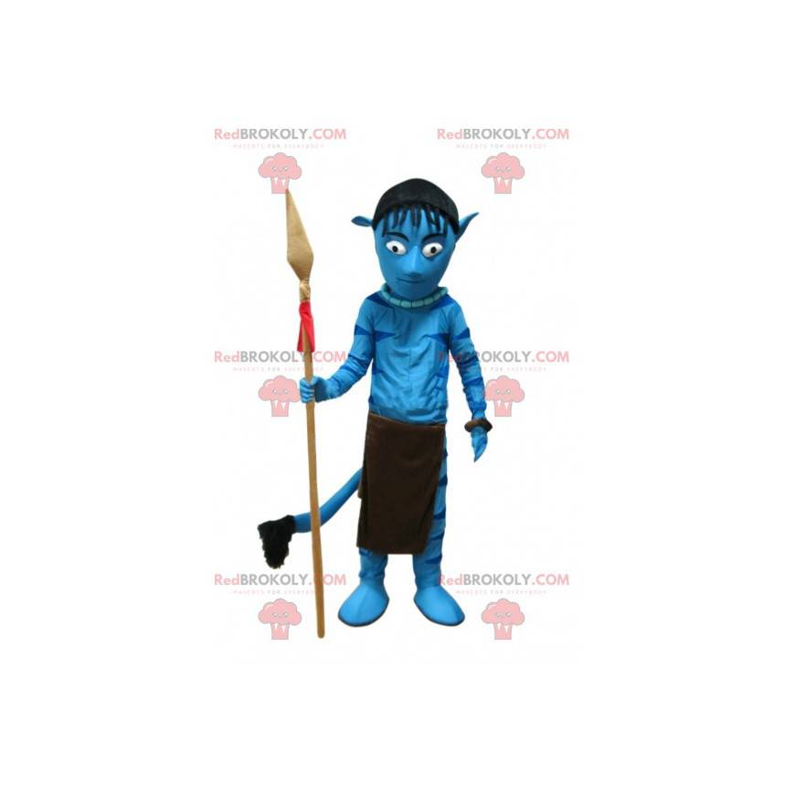 Mascotte de créature bleue. Mascotte Avatar - Redbrokoly.com