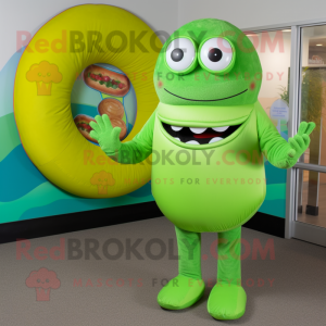 Lime Green Bagels mascotte...