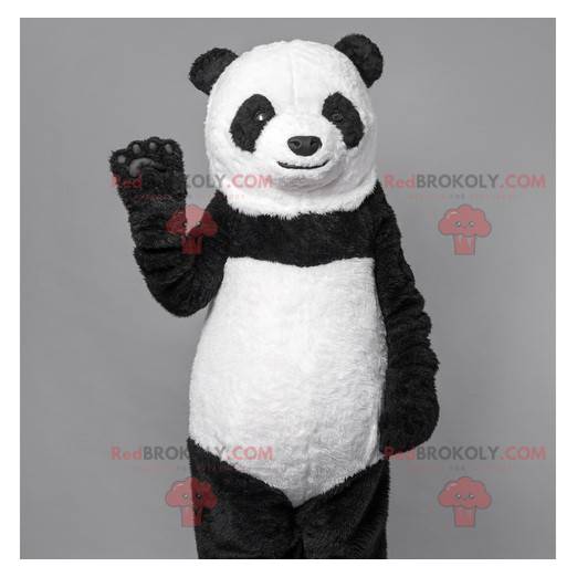 Black and white bear panda mascot. Bear costume - Redbrokoly.com