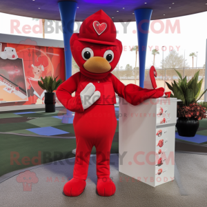 Red Love Letter mascotte...