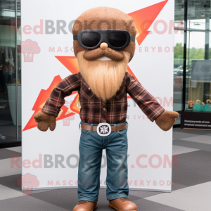 Brauner Maskottchen Kostüm...