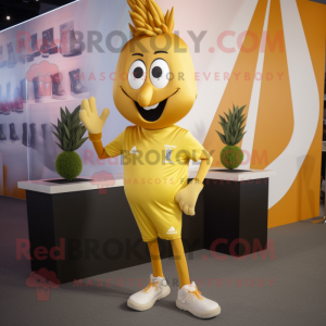 Gold Aglet maskot drakt...