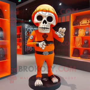 Orange Skull mascotte...