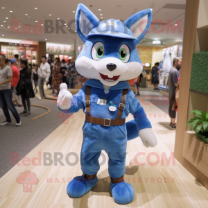 Blue Fox mascotte kostuum...