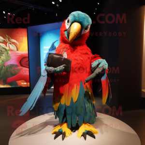  Macaw maskot drakt figur...