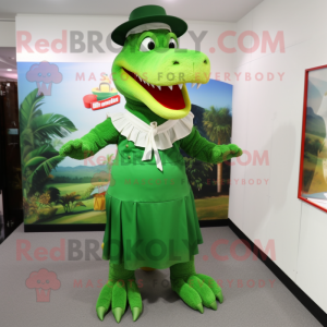 Green Crocodile mascotte...