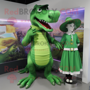 Green Crocodile mascotte...