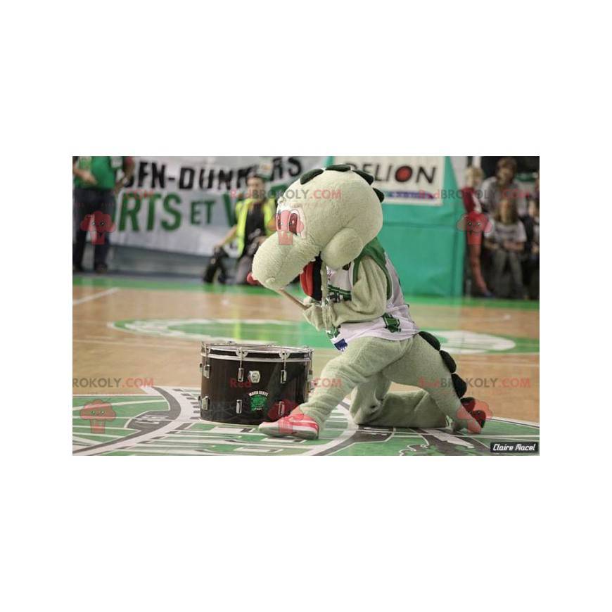 Mascotte dinosauro verde molto carino - Redbrokoly.com