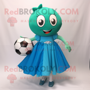 Postava maskota Teal Soccer...