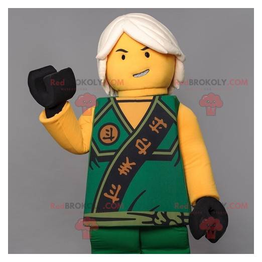 Playmobil mascot dressed as a samurai - Redbrokoly.com