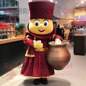 Maroon Pot Of Gold maskot...