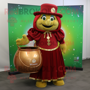 Maroon Pot Of Gold maskot...