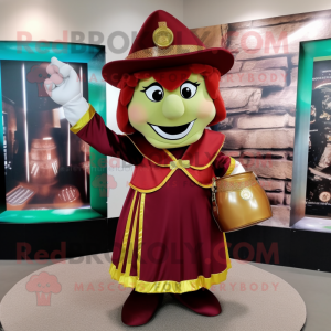 Maroon Pot Of Gold maskot...