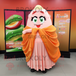 Peach Sushi maskot drakt...