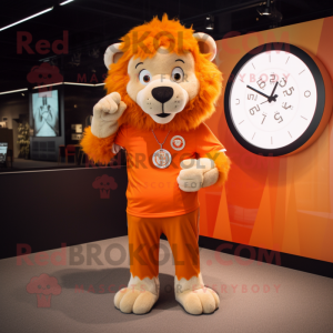 Orange Lion mascotte...