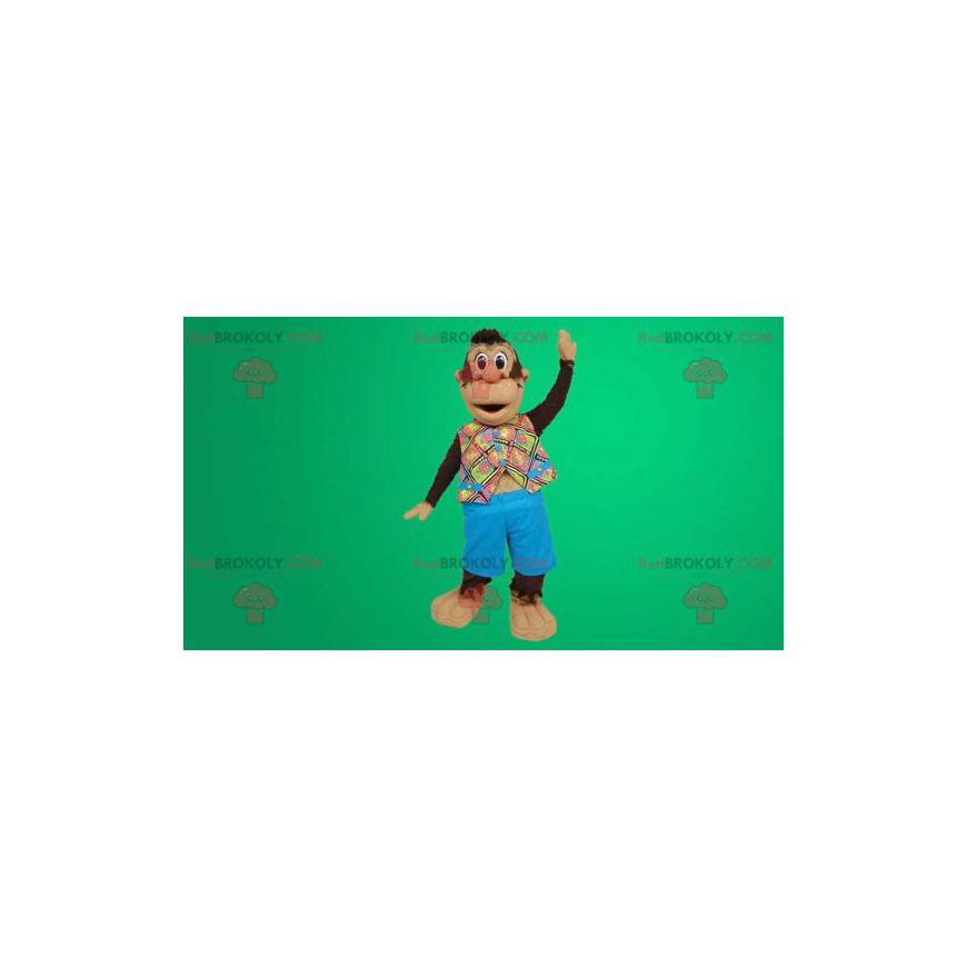 Mascote macaquinho fofo com sua camisa havaiana - Redbrokoly.com Mascote macaquinho fofo com sua camisa havaiana - Redbrokoly.com