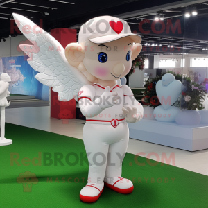 Weiße Amor Maskottchen...