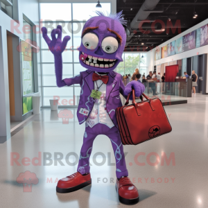 Purple Zombie mascotte...