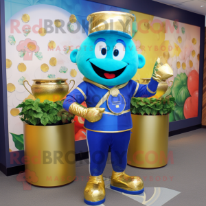 Blue Pot Of Gold maskot...
