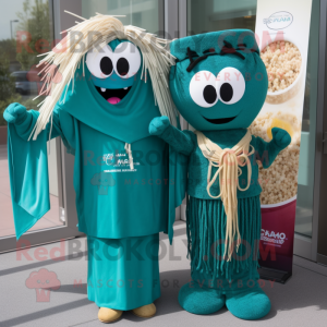 Teal Ramen maskot kostume...