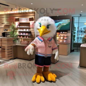 Peach Bald Eagle mascotte...