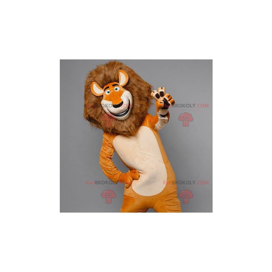 Mascot Alex the famous lion of Madagascar - Redbrokoly.com