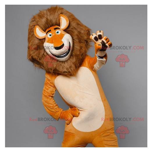 Mascot Alex the famous lion of Madagascar - Redbrokoly.com