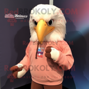 Peach Bald Eagle mascotte...