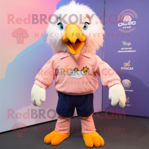 Peach Bald Eagle mascotte...