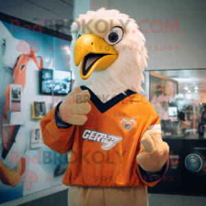 Peach Bald Eagle mascotte...